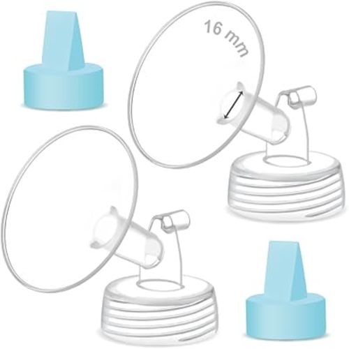 Maymom Pump Part Compatible with Spectra Ameda Luna Pumps, Inc Wide Mouth 17mm Flange Blue Duckbill Valve; Not Original Spectra S1 S2 9 Plus Synergy Gold Replacement Pump Parts Accessories