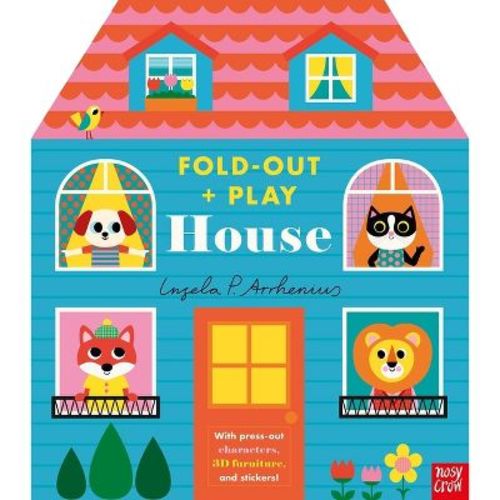 Fold-Out + Play: House - by Ingela P Arrhenius (Board Book)