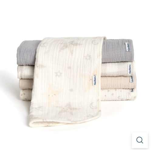 5-Pack Baby Neutral Stars Muslin Burp Cloths – Gerber Childrenswear