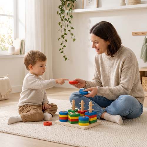 Montessori Cylinder Blocks – Wooden Column Matching Set – Montesstorytime