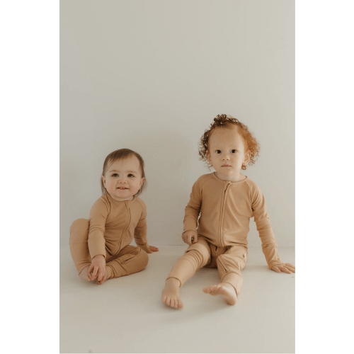 Bamboo Zip Pajamas | Tawny