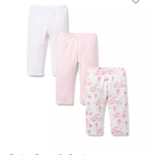 Baby Pink Blossom Light Pink Animal Friends Toile & Jet Ivory Stripe Baby Pant 3-Pack by Janie and Jack
