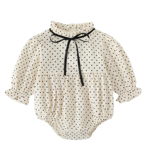 Elise Dot Bow Romper