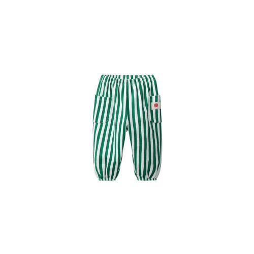 STRIPED JOGGER PANTS WITH LABEL - Green / Ecru | ZARA United States