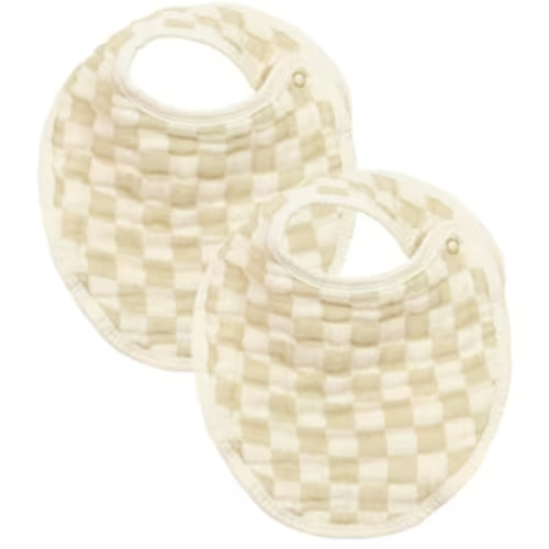 Cloud Muslin™ Bib 2 Pack - Austin/Cream