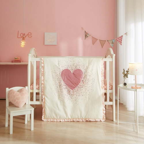 American Kids Sparkle Heart Crib Set