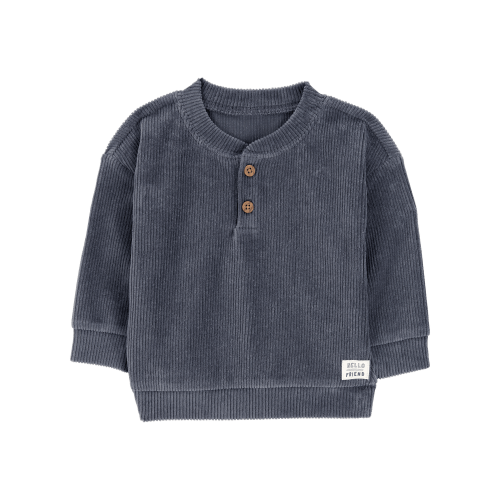 Baby Ribbed Velour Pullover - Carter's | Carter's