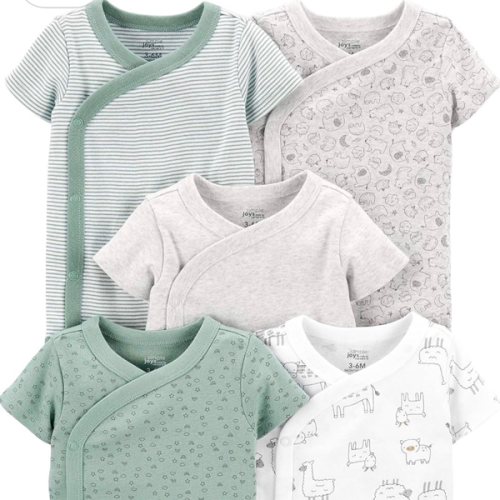Simple Joys by Carter's Unisex Baby 5-pack Side Snap Short-sleeve Bodysuit