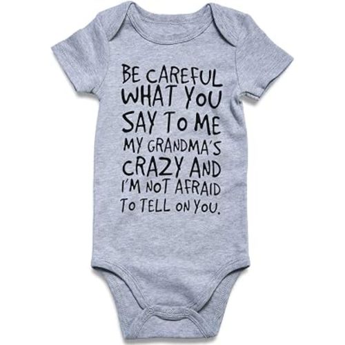 Loveternal Baby Girls Boys Cotton Romper Cute Saying Newborn Clothes