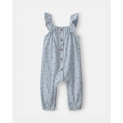 Baby Girl Blueberry Jumpsuit - Blue | Carter's