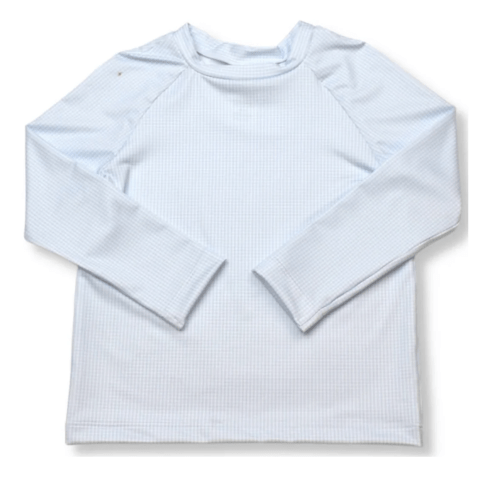 Blue Minigingham Rashguard – Children's Edit