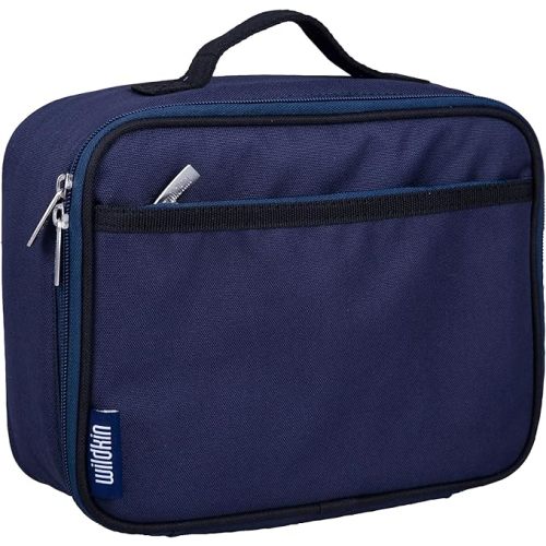 Wildkin Kids Insulated Lunch Box – Durable and Reusable for School & Travel - Whale Blue