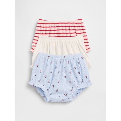 Baby First Favorites TinyRib Ruffle Bloomers (3-Pack)