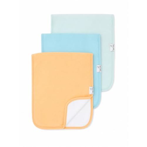 Copper Pearl Premium Baby Burp Cloths - 3-Pack Large Cotton Burp Cloths, Extra Soft Spit Up Rags with 3 Absorbent Layers, Perfect for Baby Boy and Baby Girl Gifts (21" x 10" Size, Bennie Set)