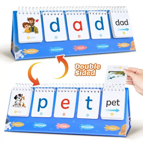 CVC Word Games, Read and Rhyme Flip Book Learning Activities - TikTok Shop