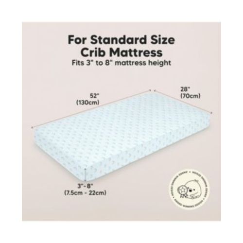 2pk Fitted Crib Sheets for Boys, Girls, Baby Crib Sheet, Standard Nursery Crib Sheet Cover