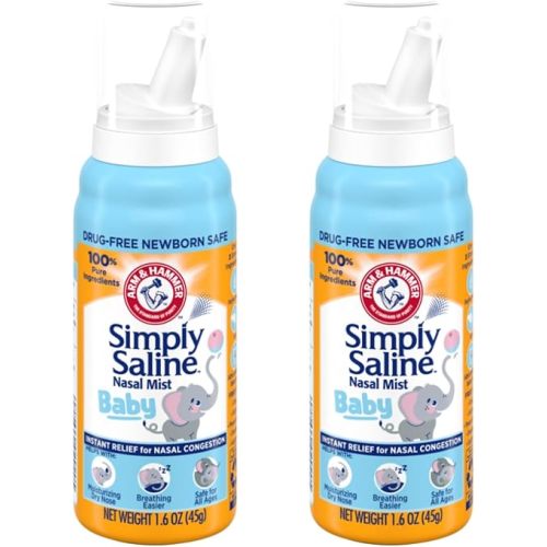 Simply Saline Nasal Mist Baby 1.5 oz (Pack of 2)