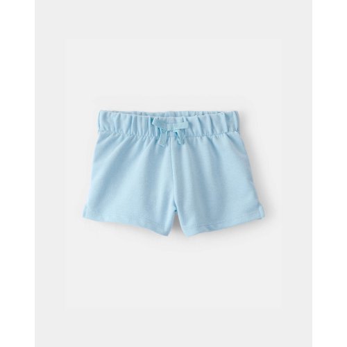 Baby Girl French Terry Shorts - Blue | Carter's