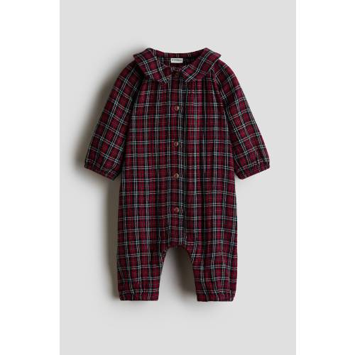 COTTON MUSLIN ROMPER SUIT