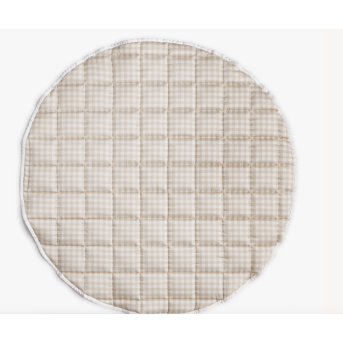 Picnic Gingham Play Mat - Beige