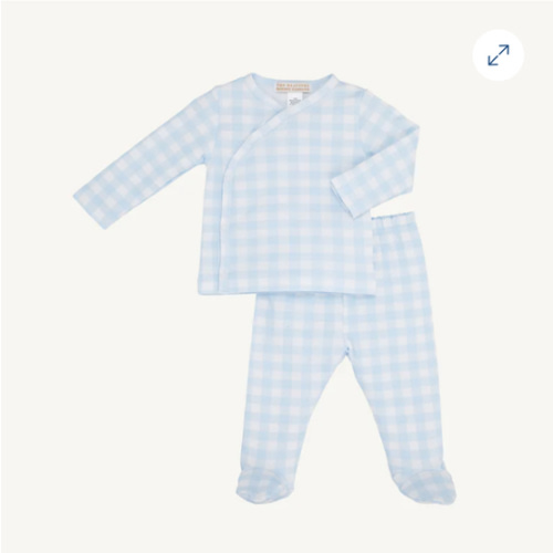 Cameron Cross-Front Set - Buckhead Blue Gingham