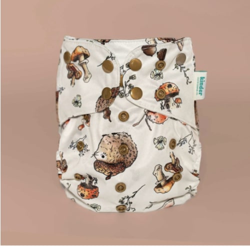 Animals and Insects: Essentials Pocket Cloth Diaper with Athletic Wicking Jersey, Grows with your Baby