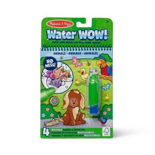 Melissa & Doug On the Go Water Wow! Reusable Water-Reveal Activity Pad - Animals: Art and Craft Plastic Tool Set
