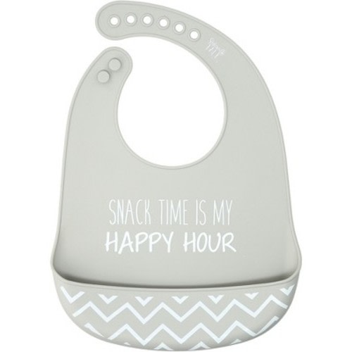 Pavilion Gift Company - Happy Hour - 12" Silicone Catch All Bib - Bibs