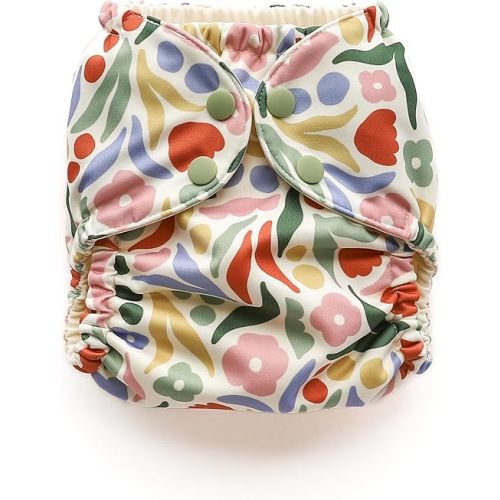 Esembly Cloth Diaper Cover - Jurassic Garden, Size 1 (7-17lbs)