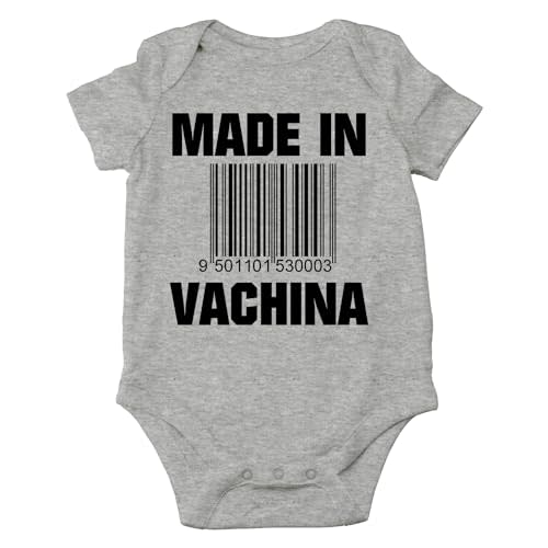 AW Fashions Made in VaChina - Pop Culture - Puns Funny Baby Bodysuit