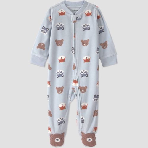 Carter's Just One You® Baby Boys' Wilderness Animals Sleep N' Play - Light Blue 3M