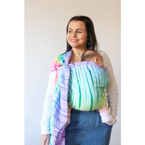 Zubu Baby Ring Sling Baby Carrier - Baby Sling - Batic Dyed Uniqe Design - Perfect for Baby Shower, Baby Sling Carrier, Baby Wearing Carrier