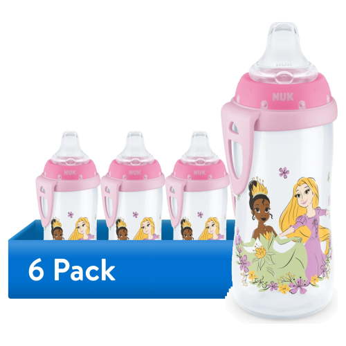 (6 pack) NUK First Choice Disney Princess Active Cup, 10 oz, 1 Pack
