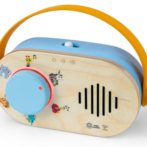 Baby Einstein + Hape Discovery Radio Toy Radio with Music & Lights, Ages 6 Months+