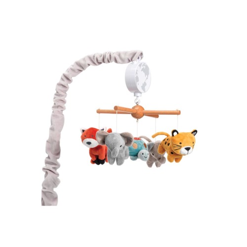 Wild Life Musical Baby Nursery Crib Mobile - Protect the Animals
