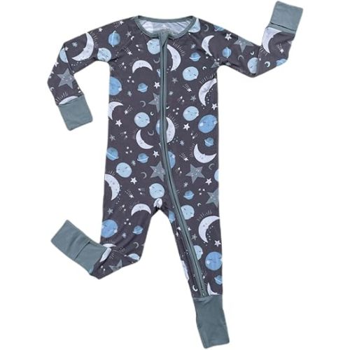 Little Sleepies Pajamas for Baby Boys & Girls, Viscose from Bamboo Baby Pajamas, Preemie & Newborn Sleepers, 2-Way Zipper PJs