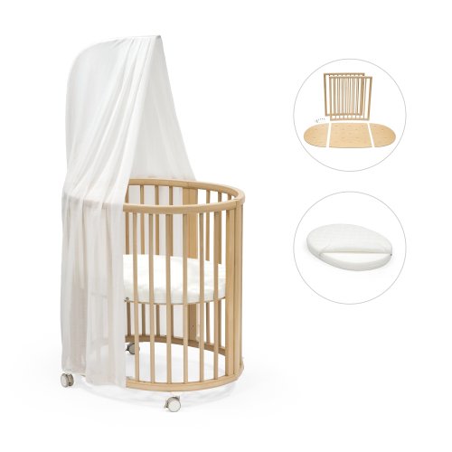 Sleepi™ 3-in-1 Convertible Crib with Mattresses and Extension Kit