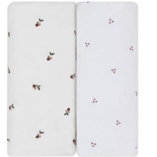 Ely's & Co. Waterproof Bassinet Sheet Set -Berry and Cluster Dot Lavender 2 Pack