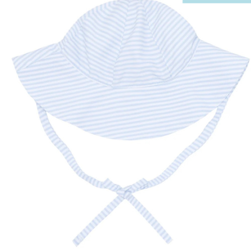 baby powder blue stripe sun hat | minnow swim