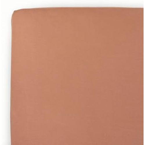 Little Unicorn Premium Stretch Knit Crib Sheet |Super Soft with Optimal Stretch (Terracotta)