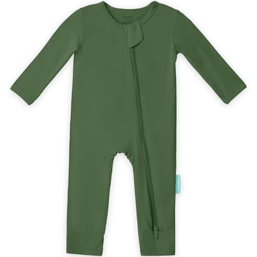 PurComfy Baby Long Sleeve Romper Jumpsuit, Premium Soft Rayon One Piece Pajamas Boy Girl 2-Way Zipper Coverall Sleeper