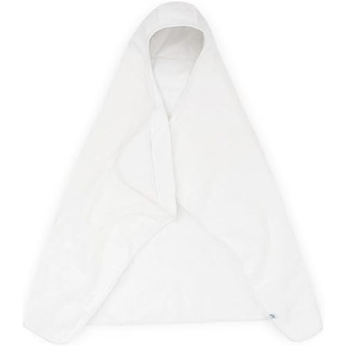 Little Unicorn Premium Hooded Bath Towel| Absorbent Cotton & Terry Blend | Larger Size, 1-6 Years (White)