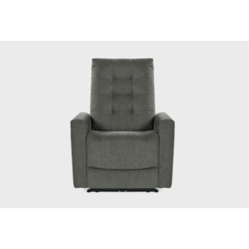 Ansel Grey Fabric 33" Power Recliner With Usb