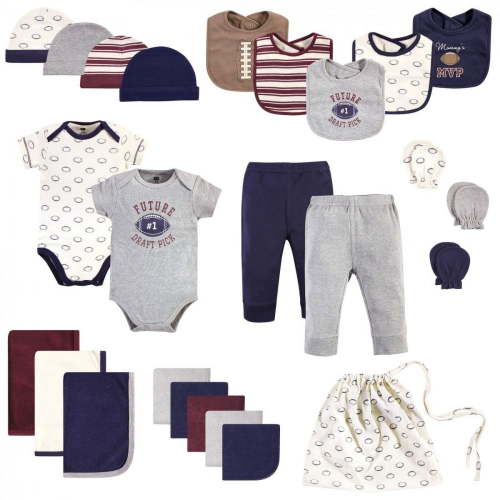 Hudson Baby Shower Gift Sets, 25-Piece, Sizes Newborn-6 Months