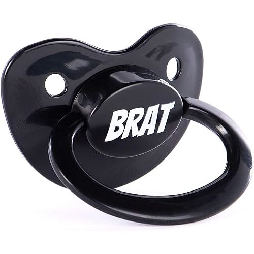 Adult Sized Pacifier Dummy for Adult Babies, Large Handle, Large Shield, Brat