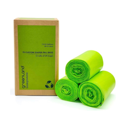Amazon.com: Greenland Biodegradable Diaper Pail Bags Compatible with Ubbi – Lemon Scented (75 Bags, 13 Gallons)