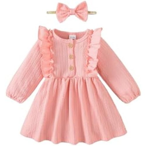 Mioglrie Baby Girl Dress Toddler Girls' Dresses 3 6 9 12 18 24 Months 2t 3t Girls Clothes Fall Winter Outfits