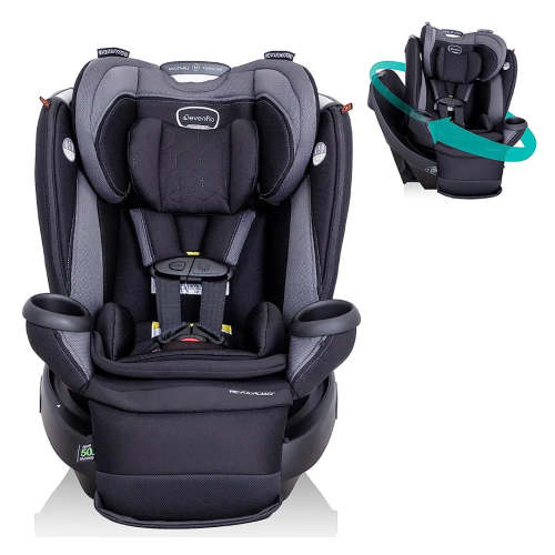 360 Extend All-in-One Rotational Convertible Car Seat - Black