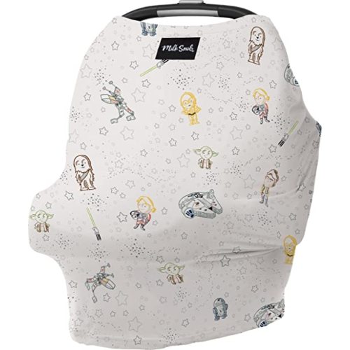 Milk Snob ORIGINAL Star Wars 5-in-1 Cover, Little Galaxy, Added Privacy for Breastfeeding, Baby Car Seat, Carrier, Stroller, High Chair, Shopping Cart, Lounger Canopy - Newborn Essentials, Nursing Top
