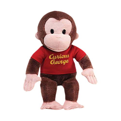Curious George 15.74 Inch Anime Plush Monkey, Soft Stuffed Toy for Kids Birthday Gift, Cuddly Anime Monkey Doll for ren